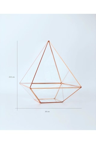 Dekoratif Cam Fanus - Geometrik Cam Fanus - Teraryum Cam Fanus (489240998)