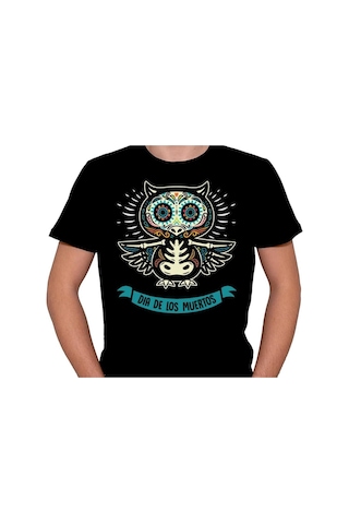 Baykuş Owl Dia De Los Muertos Tişört Unisex T-shirt 001