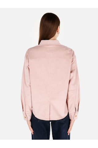 Colins Pembe Kadın Gömlek U.kol Cl1071167 Q1.v1 Plı Pembe