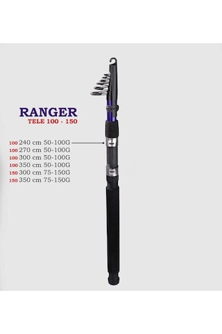 Alesta Ranger 3.00m 50-100 Teleskopik Olta Kamışı