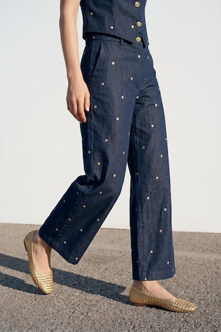 Sateen Laura Pantolon - Lacivert-137424