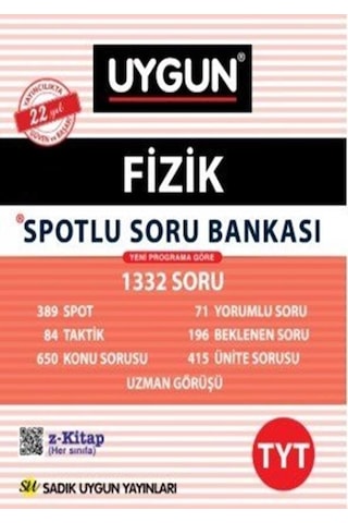 Tyt Fizik Spotlu Soru Bankası Sadık Uygun Yayınları