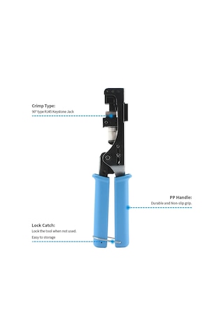 Rj45 L Tip Cat5 Cat5e Cat6 Keystone Pense 90 Derece Keystone Sonlandırma Elektrikçi Pensesi