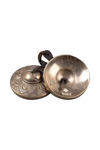 Sela 7,5cm Çaplı Tingsha Zilleri Zimbeln Lotus Setın1