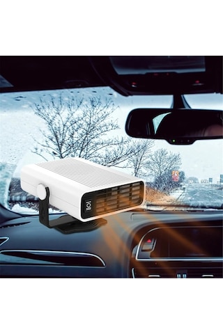 Novahub 12v 120w Araç Isıtıcı, Taşınabilir Cam Silecek, Hızlı Isıtma, Buz Çözme, Sis Giderici, Kış Isıtıcısı, 360 Dönme
