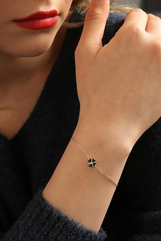 MiletKuyumculuk 14 Ayar Yonca Bileklik