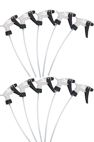 Fısfıs Sprey Başlığı - Beyaz Kimyasala Dayanıklı Başlık 10 Adet