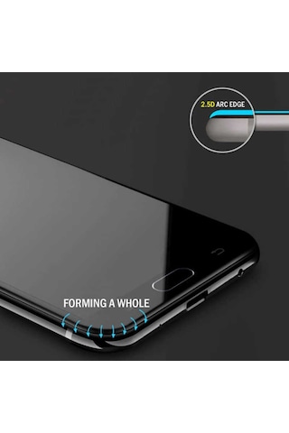 Galaxy J6 Plus Zore Kenarları Kırılmaya Dayanıklı Cam Ekran Koruyucu