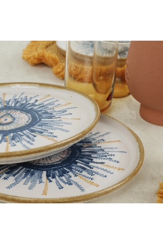 Keramika Hydra Nordic Pasta Tabağı 22 Cm 6 Adet 21352