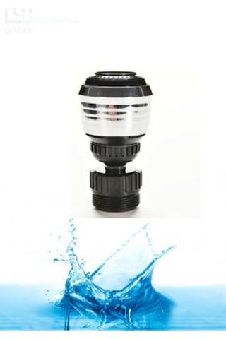 Tasarruflu Siyah Fonksiyonlu Musluk Başlığı Yağmurlama Perlatör Siyah