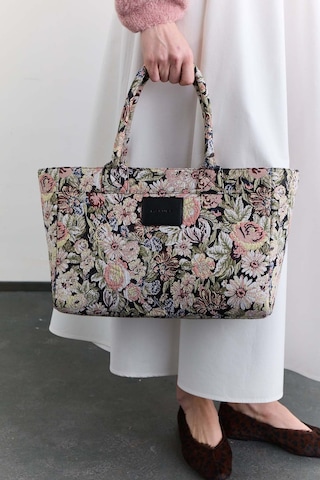 Manuka Jakar Desenli Tote Çanta Pudra Aw25cnt00018-68 Pudra
