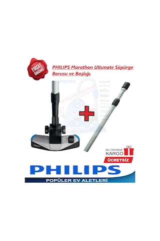 Philips Uyumlu Fc 9919 Marathon Ultimate Süpürge Başlık+Çelik Boru