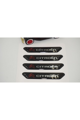 Citroen Logo Kapı Kenarı Koruma Metalize Damla Desen 3M Band