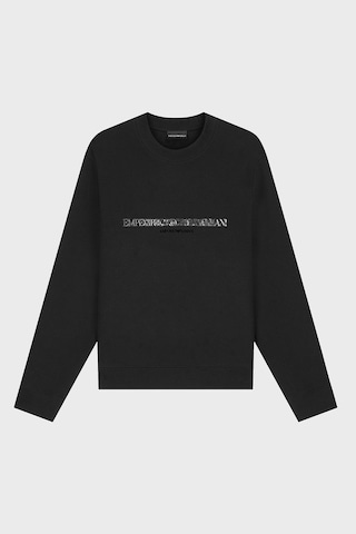 Emporio Armani Logolu Pamuklu Regular Fit Bisiklet Yaka Sweat Erkek Sweat Em007352 Af10013 Mc721 Siyah