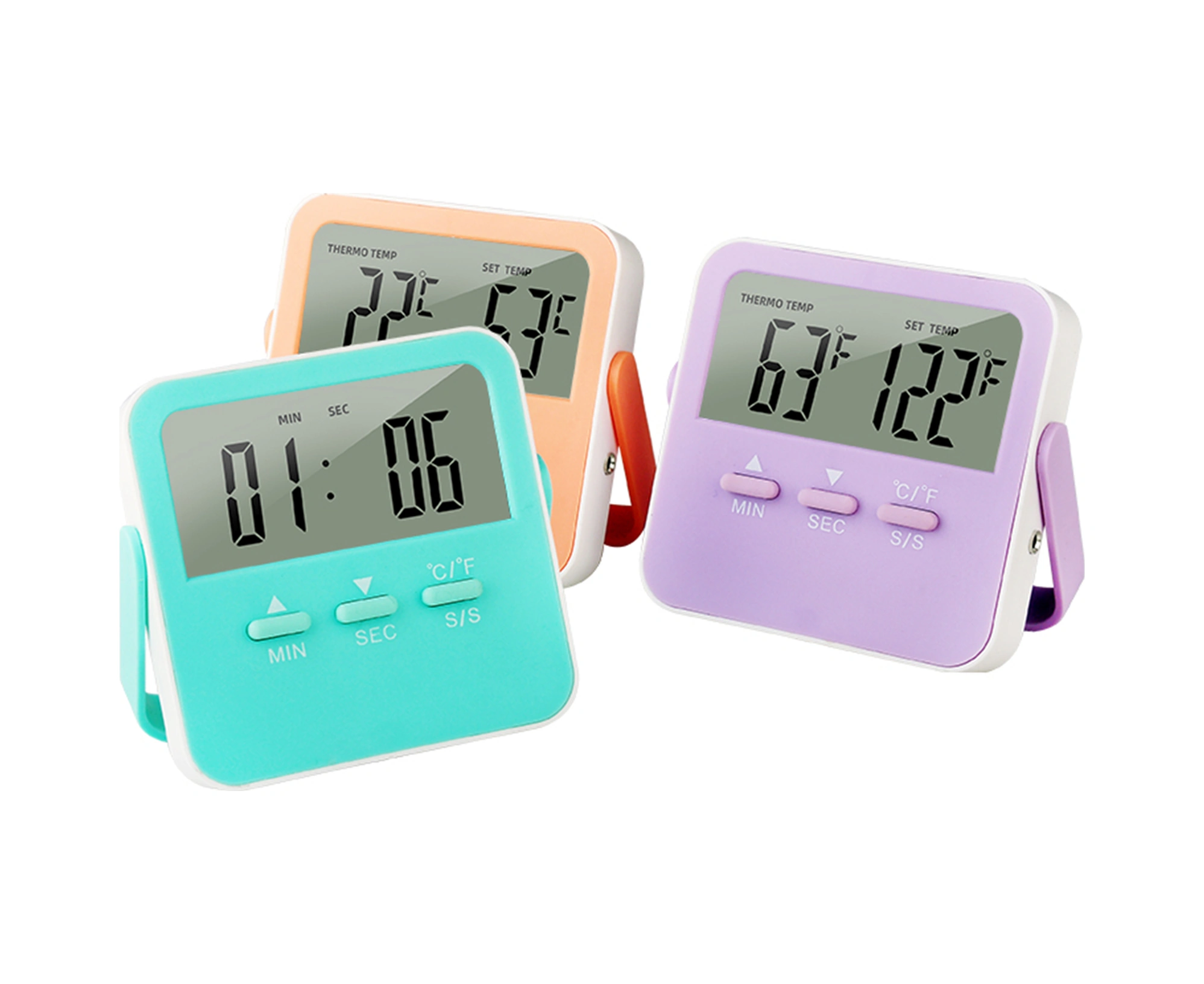 Neevoyu Tp12 Yeşil Yüksek Hassasiyetli Zamanlayıcı Ve Sıcaklık Alarmlı Termometre 0-250 C