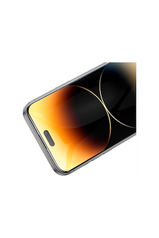 Hoco Apple iPhone 15 Pro Uyumlu Full Screen Hd Tempered Kırılmaz Cam Ekran Ko