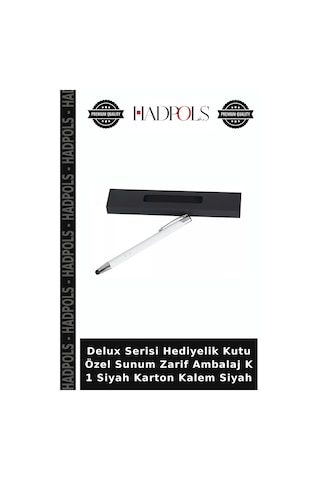 Delux Serisi Hediyelik Kutu Özel Sunum Zarif Ambalaj K 1 Siyah Karton Kalem Siyah Mat Siyah