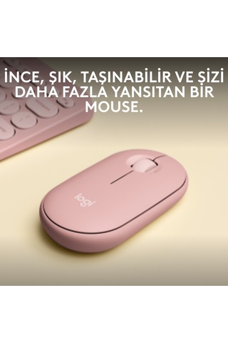 Logitech M350S Pebble 2 Kablosuz Optik Mouse (İthalatçı Garantili)