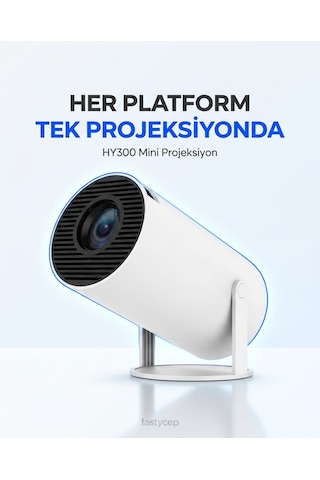 Northcity Hy300 Mini Projeksiyon 4k Destekli Android Wifi Bluetooth