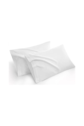 2li Set Beyaz Bebek Yastık Kılıfı 35x45 %100 Pamuklu Kapaklı