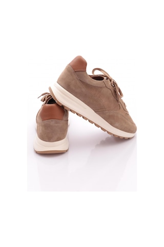 Dgn Retro Erkek Sneakers Ayakkabi Bej Süet