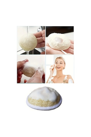 Mucit Home Yüz Kesesi Doğal Kabak Kese Lif Peeling Lifi