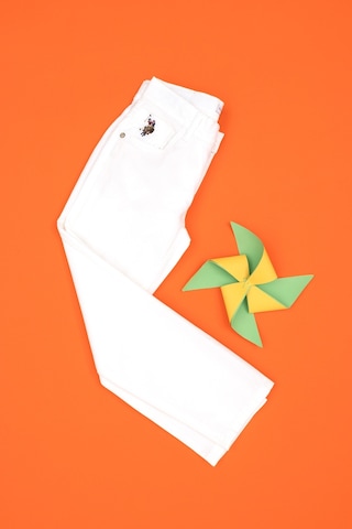 U.s. Polo Assn. Erkek Çocuk Beyaz Pantolon Kanvas-chino 50283955-vr013 Beyaz