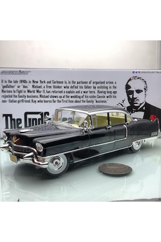 1955 Cadillac Fleetwood The Godfather Black 1 18 Greenlight