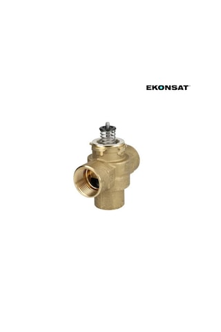 Honeywell 3 Yollu Zon Kontrol Vana Seti 1" + 220v Motorlu Aktüatör + Kablo Hvac Isıtma Soğutma Kontrol Vanası 1 İnç