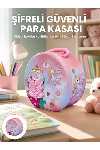 Plentifulçocuk Para Kasası Anahtarlı Güvenli Tasarruf Kutusu