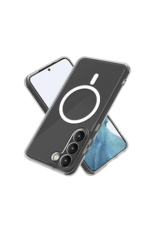 Samsung Galaxy S23 Uyumlu Kılıf Case, Transparent Hard Pc With Magsafe Charging Feature Cover