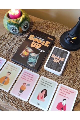 Booze Up İçki Oyunu +18 - Kese Hediyeli 50 Kart Çiftler İçin Eğlenceli Kart Oyunu