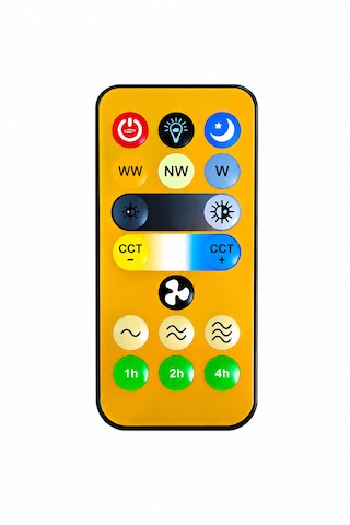 Kes473 Kumandalı Tavan Vantilatörü 3 Renk Fanlı Led E27 Duy 6 Kanatlı 52cm