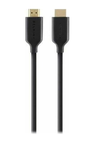 Ethernet Destekli Hdmı Kablosu, M/m, Altın Kaplama Konnektörler, 1 M, Siyah