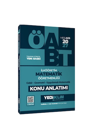 Yediiklim 2027 Öabt Meb-ags İlköğretim Matematik Öğretmenliği Cebir, Geometri, Uygulamalı Matematik Konu Anlatımı