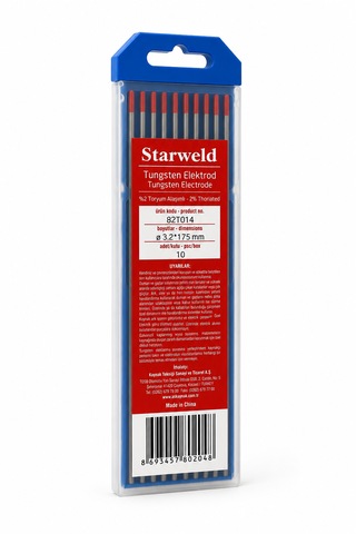 Starweld Tungsten Elektrod 3.2 X 175 Mm 10'lu Paket - 82t014