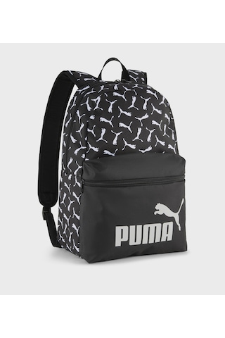 Puma Phase Aop Backpack Unisex Puma Desenli Sırt Çantası 9116901 Siyah