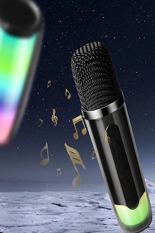 Pluse 7 Mikrofonlu Rgb Kablosuz Hoparlör - Beyaz
