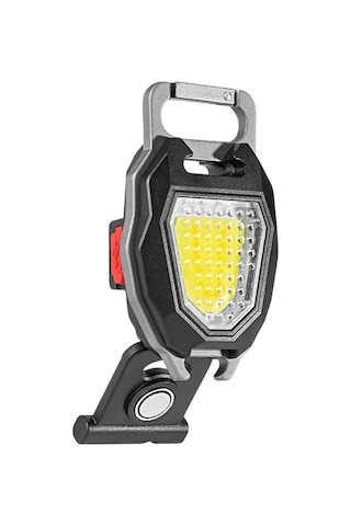 Powermaster W5154 Şarjlı Ledli Anahtarlık 7 Farklı Işık Modu El Feneri Anahtarlık Çok Renkli