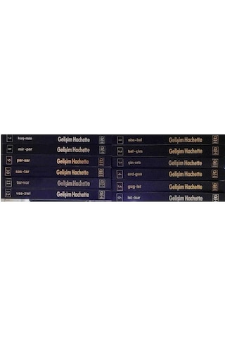 Gelişim Hachette Alfabetik Genel Kültür Ansiklopedisi Ciltler - 1-2-3-4-5-6-7-8-9-10-11-12 Cilt Tam Takım