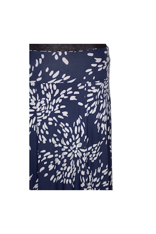 Barem Kadın Arzu Korsajlı 6 Parça Asimetrik Benekli Lacivert Etek Lacivert