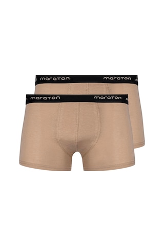 Maraton 2'li Erkek Bej- Boxer Bej-