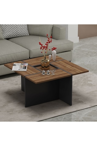 Sılva Orta Sehpa - Antrasit / Ceviz Antrasit - Ceviz