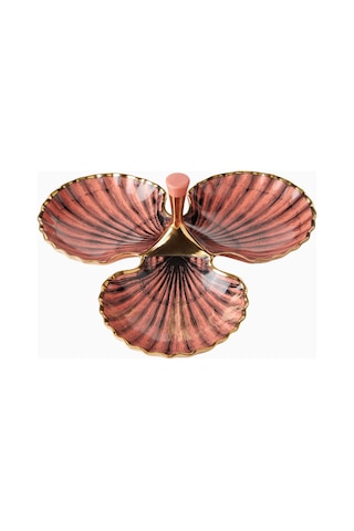 Jonathan Adler Sirena Trefoil Porselen, Pembe Servis Tabağı