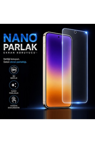 Huawei Pura 90s Pro Max İle Uyumlu Ekran Koruyucu 9H Nano Parlak, Kırılmaz Esnek Cam
