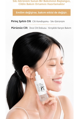 Midha %73 Pirinç Özü İçeren Sıkılaştırıcı ve Aydınlatıcı Serum 50 ML