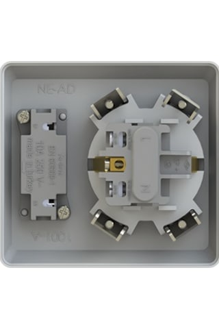 Ne-Ad Marka Anahtarlı Topraklı Priz Sıva Altı
