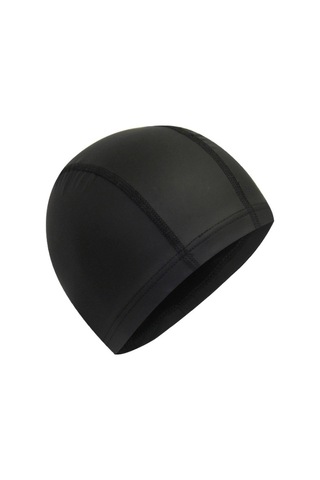 Yetişkin Su Geçirmez Pu Kaplama Esnek Yüzme Kap Uzun Saçları Kuru Tutmak Kulak Koruyucu Yüzmek Kap Siyah