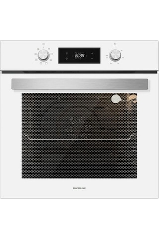 Silverline BO6504W01 - CS5349W01 - 3420 Classy 60 Beyaz Cam Ankastre Set