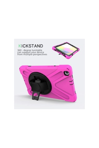 Samsung Galaxy Uyumlu T290 Tab A 8 Kılıf Amazing Tablet Kapak - Pembe